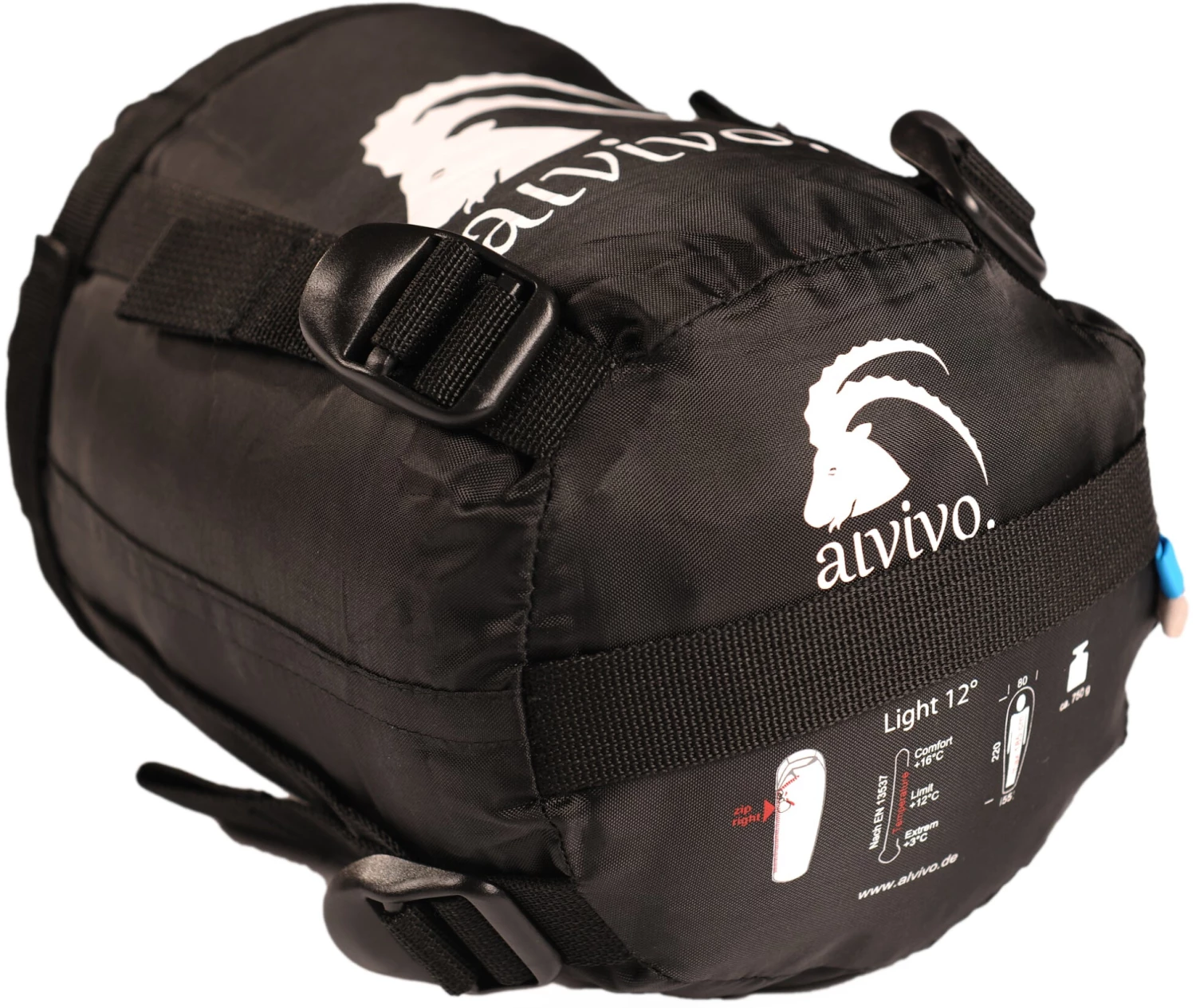 Alvivo Light 12 Sleeping Bag, bleu/gris 5 Alvivo Light 12 Sleeping Bag, bleu/gris – Image 3