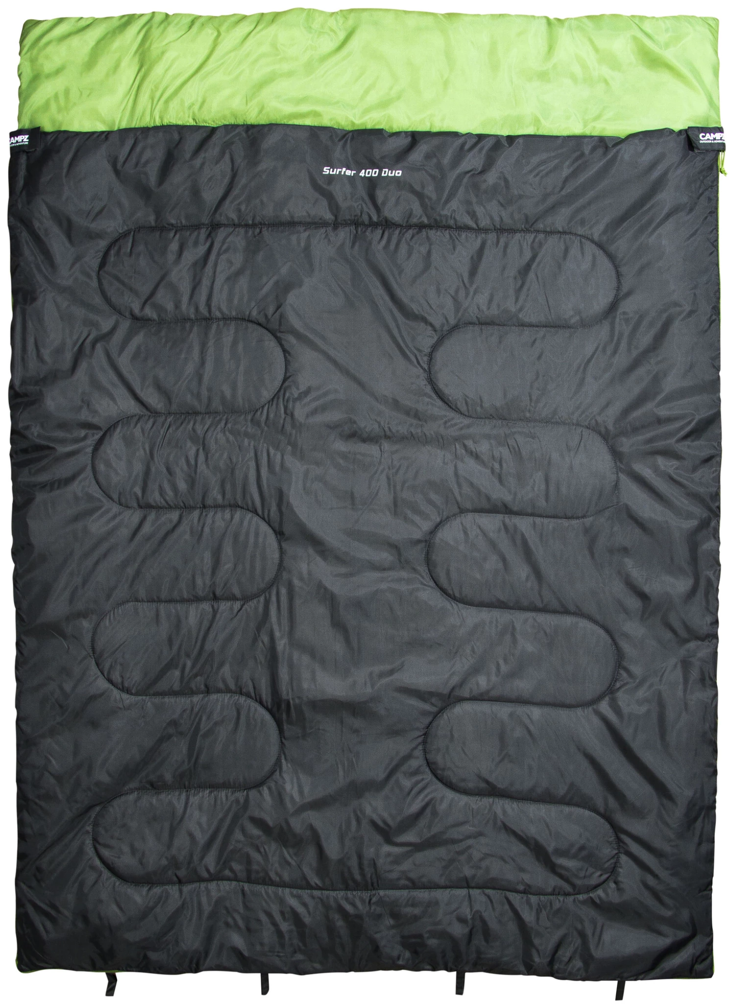 CAMPZ Surfer 400 Sac de couchage Duo, gris/vert 3 CAMPZ Surfer 400 Sac de couchage Duo, gris/vert
