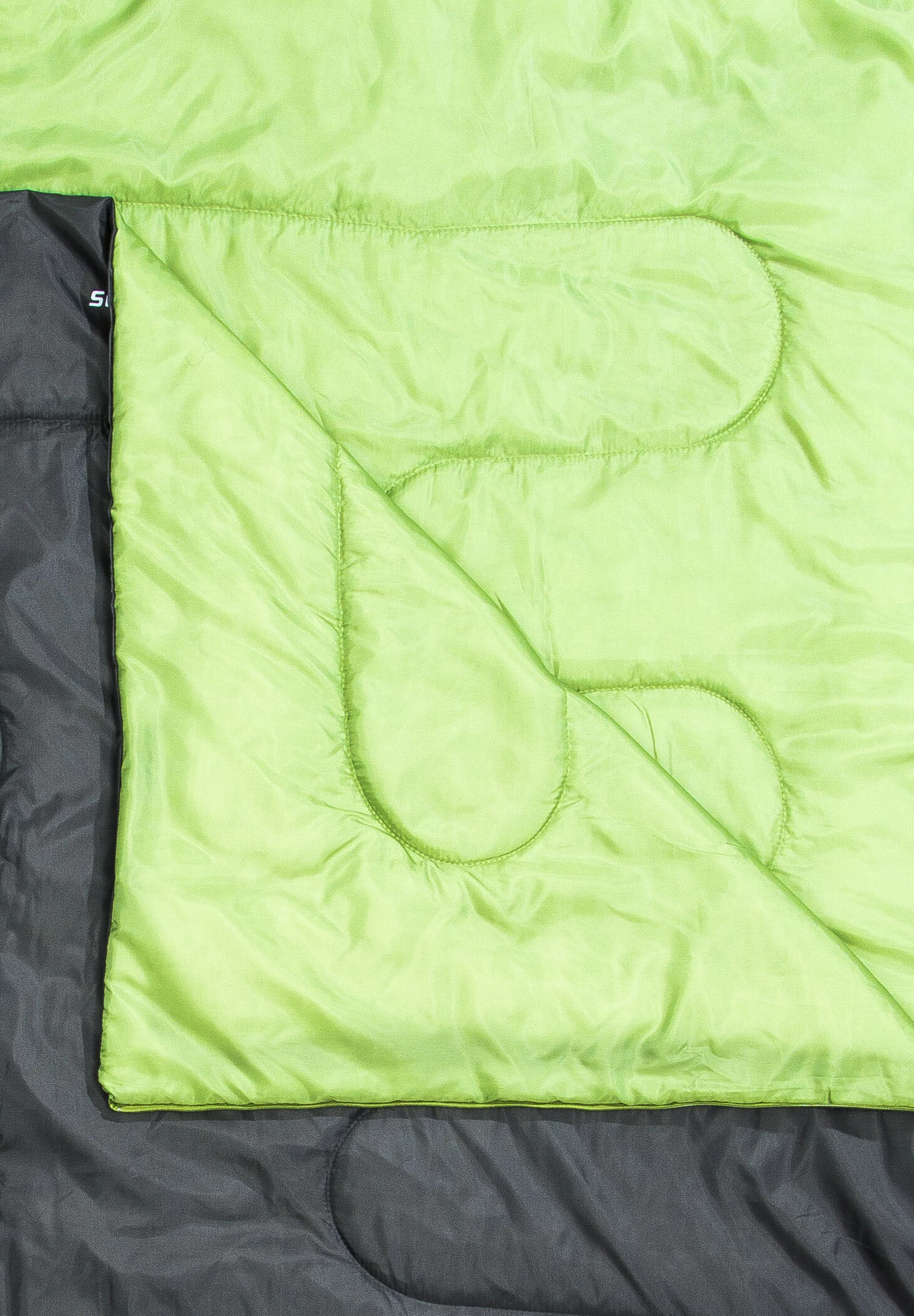 CAMPZ Surfer 400 Sac de couchage Duo, gris/vert 5 CAMPZ Surfer 400 Sac de couchage Duo, gris/vert – Image 3