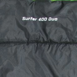 CAMPZ Surfer 400 Sac de couchage Duo, gris/vert 10 CAMPZ Surfer 400 Sac de couchage Duo, gris/vert -Sacs de couchage Soldes campz surfer 400 duo schlafsack anthrazit gruen 4