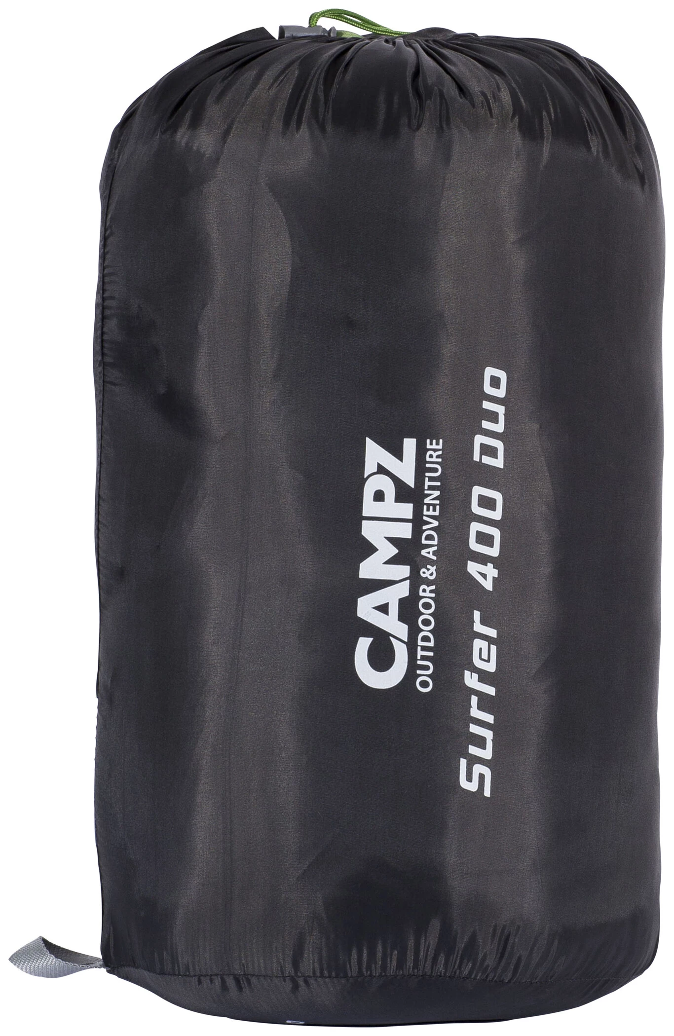 CAMPZ Surfer 400 Sac de couchage Duo, gris/vert 7 CAMPZ Surfer 400 Sac de couchage Duo, gris/vert – Image 5