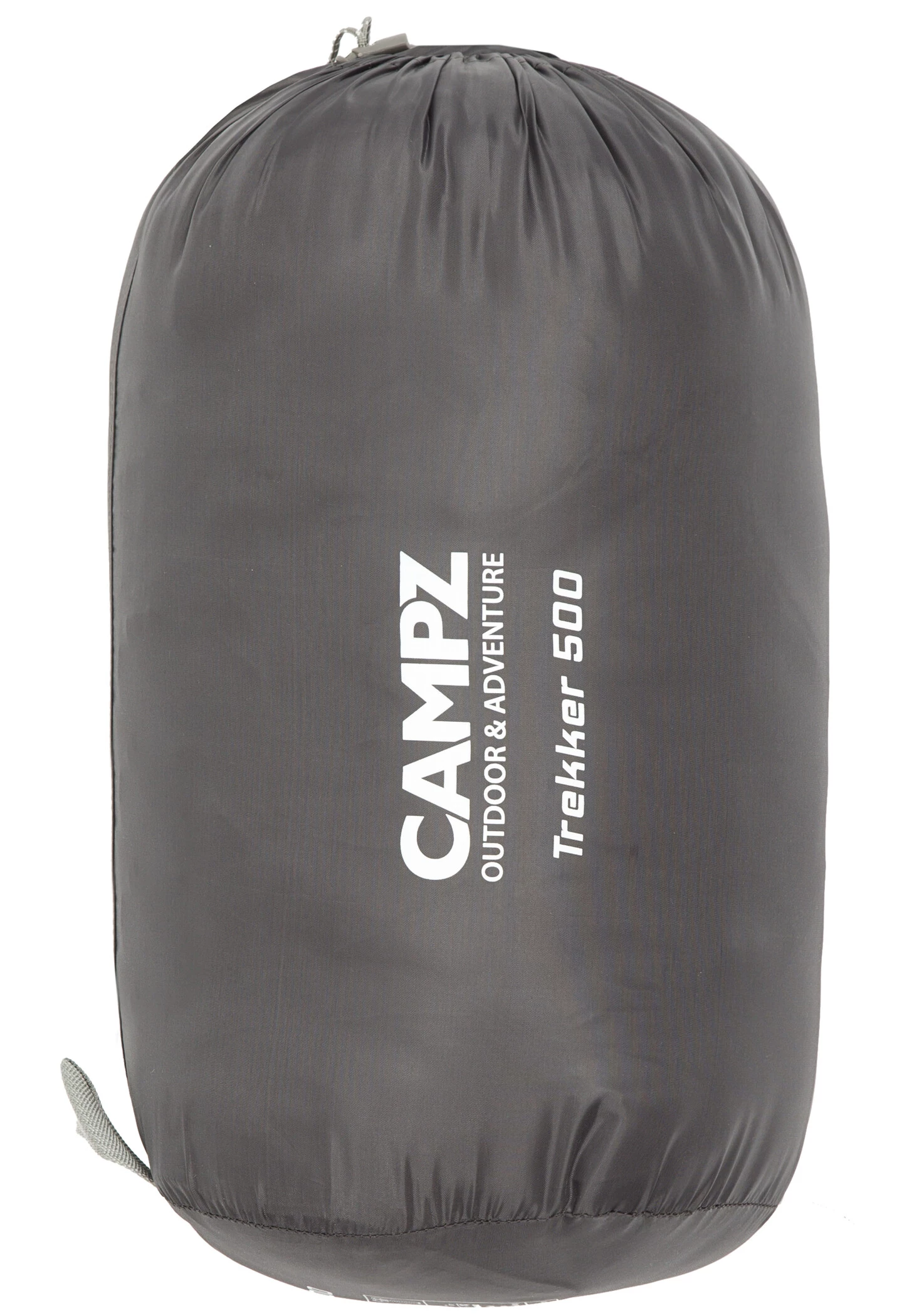 CAMPZ Trekker 500 Sac de couchage, gris 4 CAMPZ Trekker 500 Sac de couchage, gris – Image 2