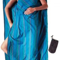 Cocoon TravelSheet-Coupler Coton, bleu/vert