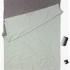 Cocoon TravelSheet Drap pour sac de couchage Coton double taille, gris -Sacs de couchage Soldes cocoon travelsheet inlet doublesize cotton elephant grey cactus blue 1
