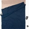 Cocoon TravelSheet Coton égyptien Doublesize, bleu/beige -Sacs de couchage Soldes cocoon travelsheet inlet doublesize egyptian cotton khaki tuareg 1