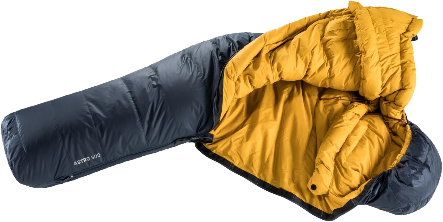 Deuter Astro 500 Sac de couchage Long, bleu/jaune 4 Deuter Astro 500 Sac de couchage Long, bleu/jaune – Image 2