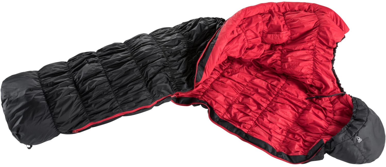 Deuter Exosphere 0° Sac de couchage, noir/rouge 4 Deuter Exosphere 0° Sac de couchage, noir/rouge – Image 2