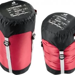 Deuter Exosphere -6° Sac de couchage Regular, rouge -Sacs de couchage Soldes deuter exosphere 6 sleeping bag regular cranberry fire 3