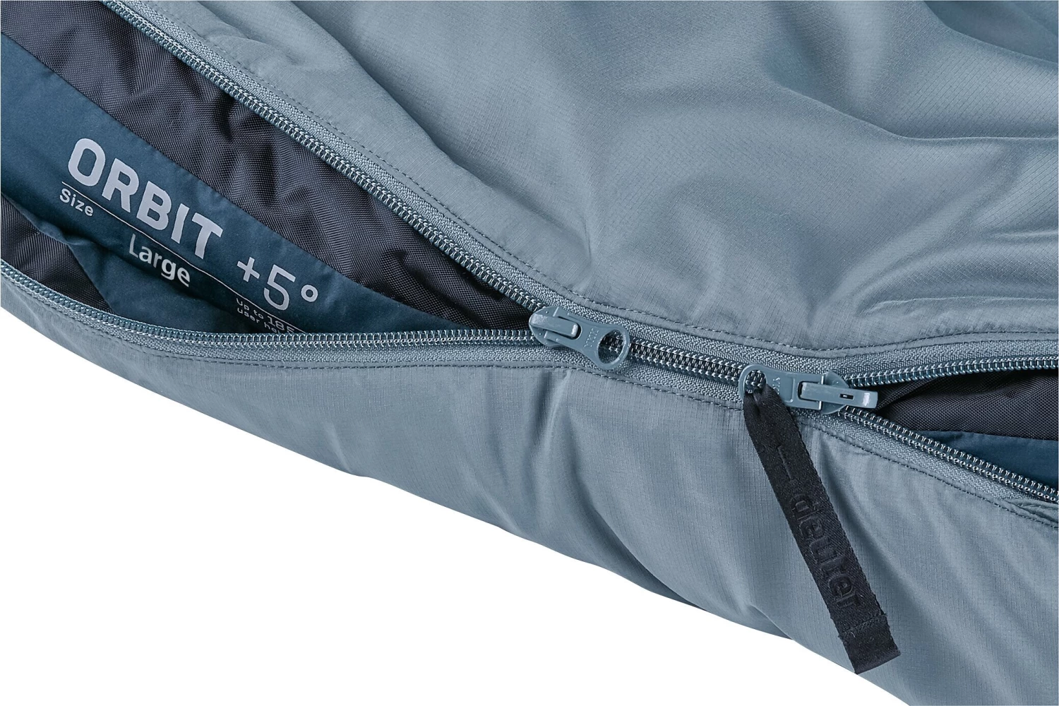 Deuter Orbit +5° Sac de couchage Long, gris/bleu 3 Deuter Orbit +5° Sac de couchage Long, gris/bleu