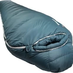 Grüezi-Bag Biopod Down Hybrid Ice Cold 200 Sac de couchage, bleu -Sacs de couchage Soldes grueezi bag biopod down hybrid ice cold 200 sleeping bag platin grey 4