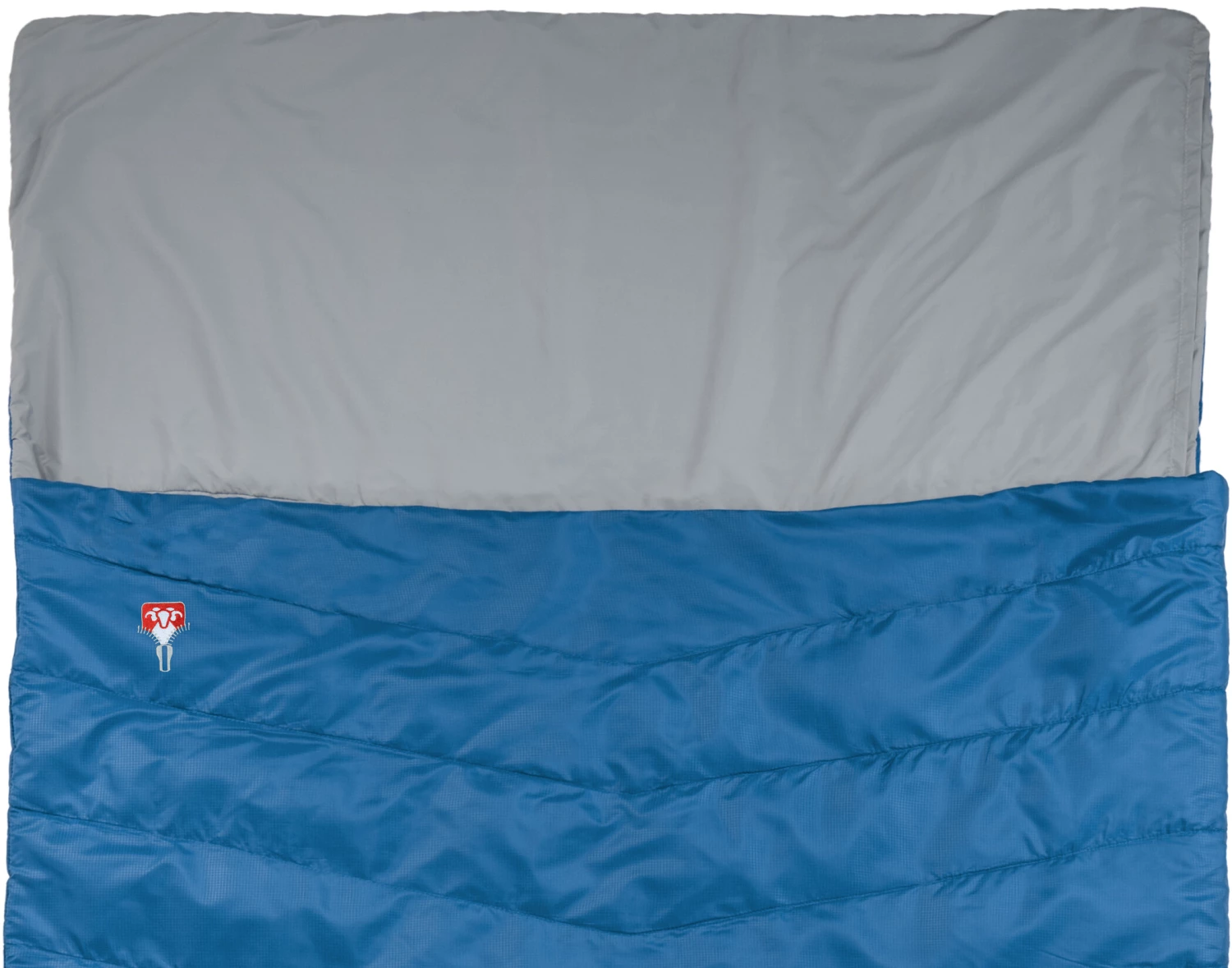 Grüezi-Bag Biopod Wolle Almhütte Sac de couchage Enfant, bleu 4 Grüezi-Bag Biopod Wolle Almhütte Sac de couchage Enfant, bleu – Image 2