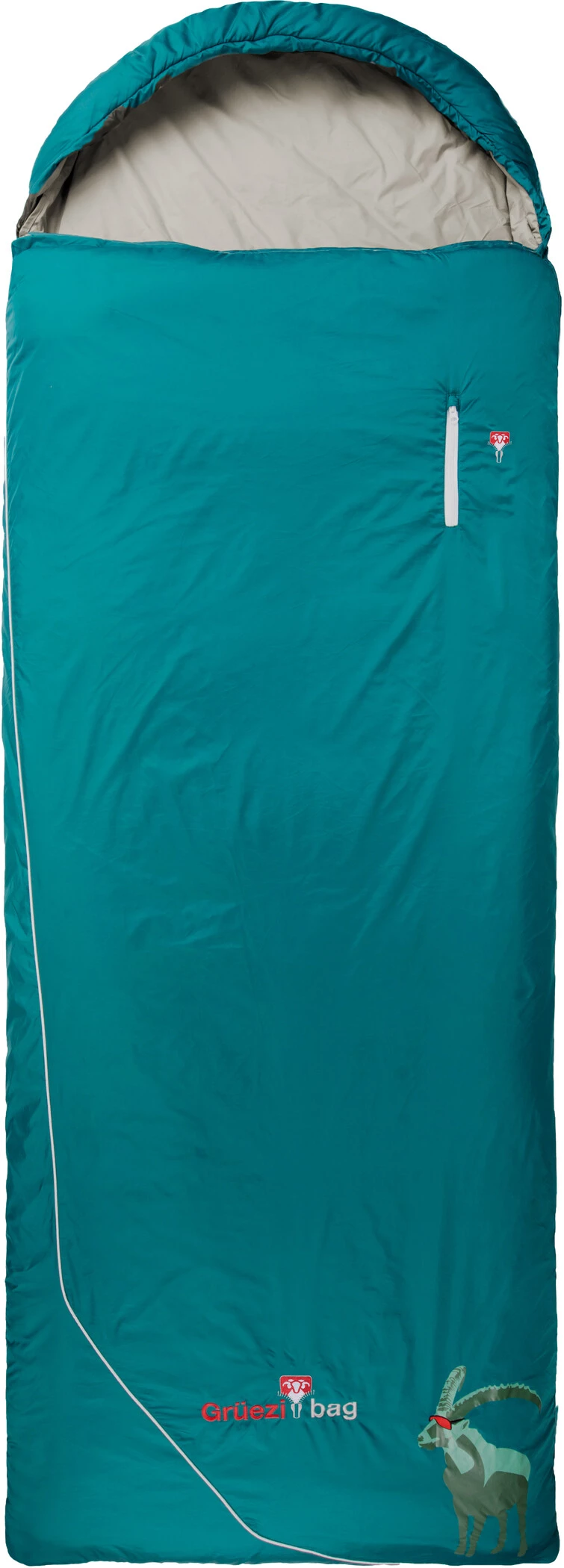 Grüezi-Bag Biopod Wool Goas Comfort Sac de couchage, Bleu pétrole 3 Grüezi-Bag Biopod Wool Goas Comfort Sac de couchage, Bleu pétrole