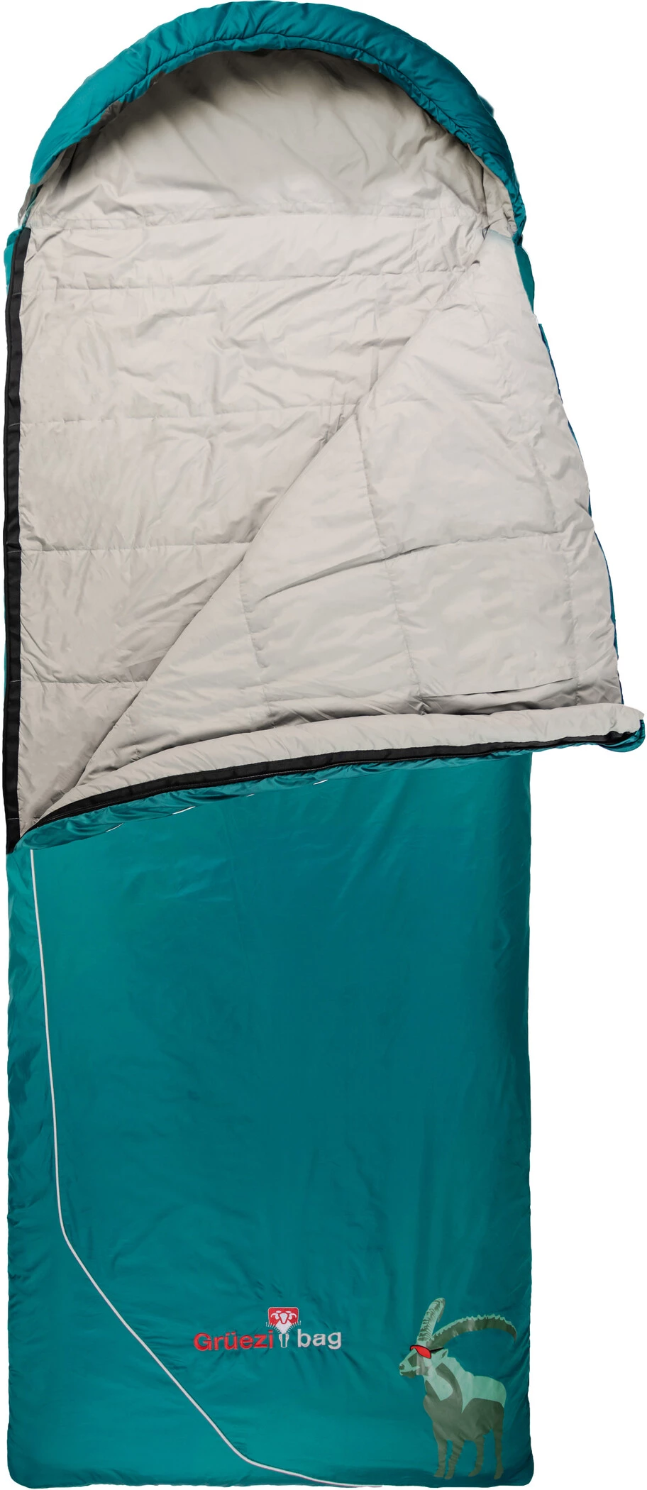 Grüezi-Bag Biopod Wool Goas Comfort Sac de couchage, Bleu pétrole 4 Grüezi-Bag Biopod Wool Goas Comfort Sac de couchage, Bleu pétrole – Image 2