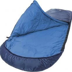 Grüezi-Bag Biopod Wool Goas Cotton Comfort Sleeping Bag, bleu -Sacs de couchage Soldes grueezi bag biopod wool goas cotton comfort sleeping bag night blue 3