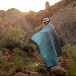 Klymit Horizon Couverture de Backpacking, turquoise/gris -Sacs de couchage Soldes klymit horizon backpacking blanket blue 5