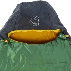 Nordisk Gormsson +10° Curve Sac de couchage L, noir/vert -Sacs de couchage Soldes nordisk gormsson 10 curve sleeping bag l artichoke green mustard yellow black 4
