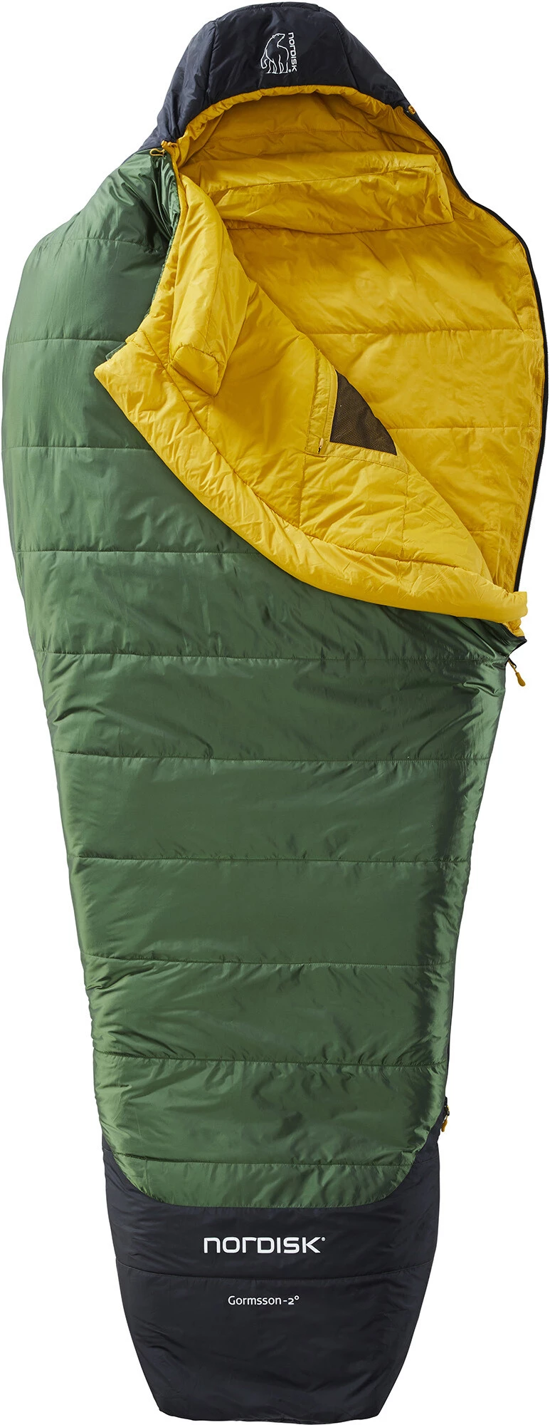 Nordisk Gormsson -2° Mummy Sac de couchage M, noir/vert 4 Nordisk Gormsson -2° Mummy Sac de couchage M, noir/vert – Image 2