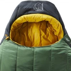 Nordisk Gormsson -20° Mummy Sac de couchage XL, noir/vert -Sacs de couchage Soldes nordisk gormsson 20 mummy sleeping bag xl artichoke green mustard yellow black 5