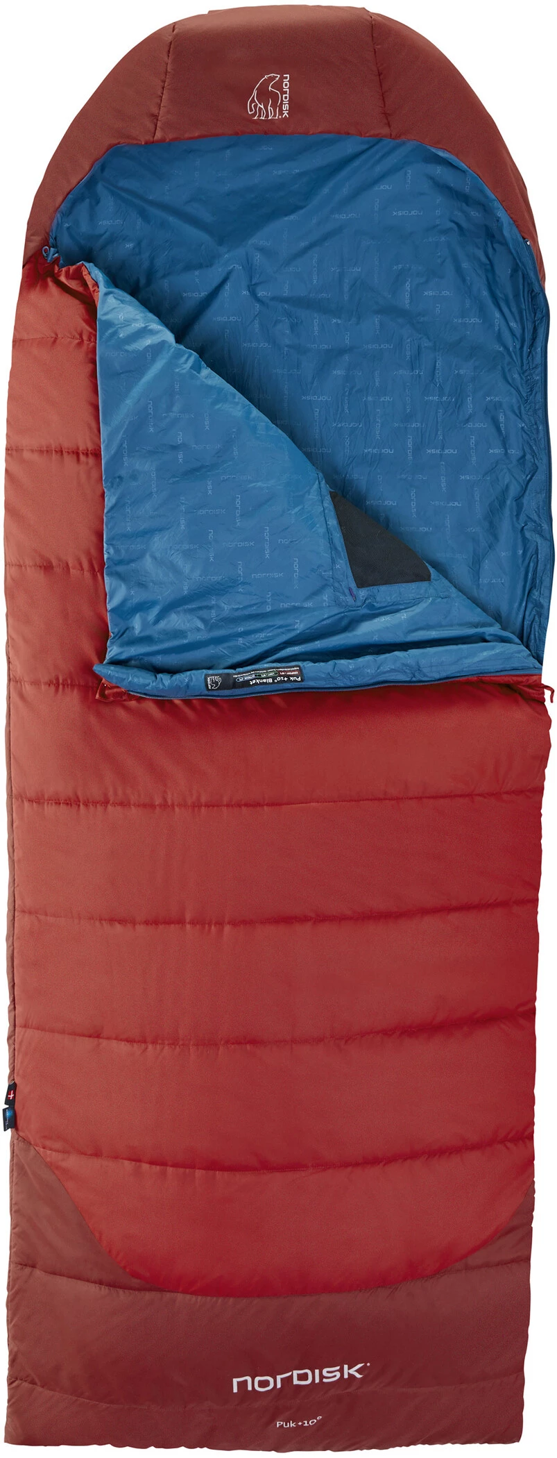 Nordisk Puk +10 Blanket Sac de couchage L, rouge/bleu 4 Nordisk Puk +10 Blanket Sac de couchage L, rouge/bleu – Image 2