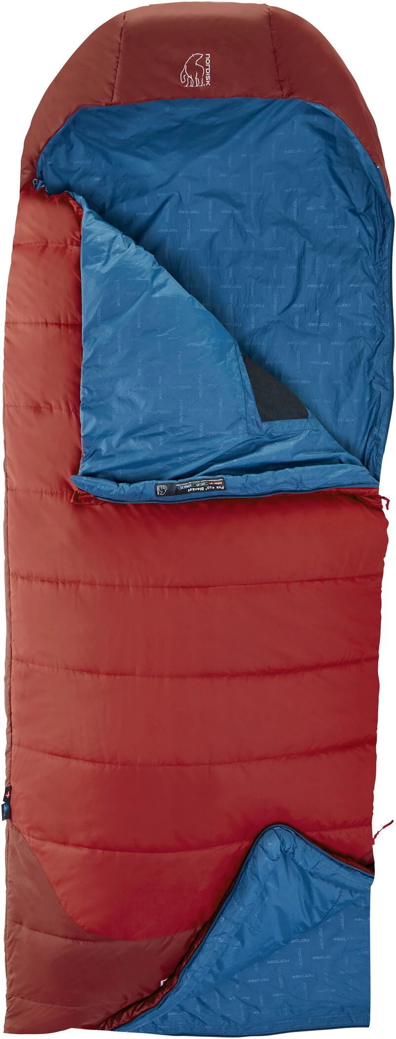 Nordisk Puk +10 Blanket Sac de couchage L, rouge/bleu 5 Nordisk Puk +10 Blanket Sac de couchage L, rouge/bleu – Image 3