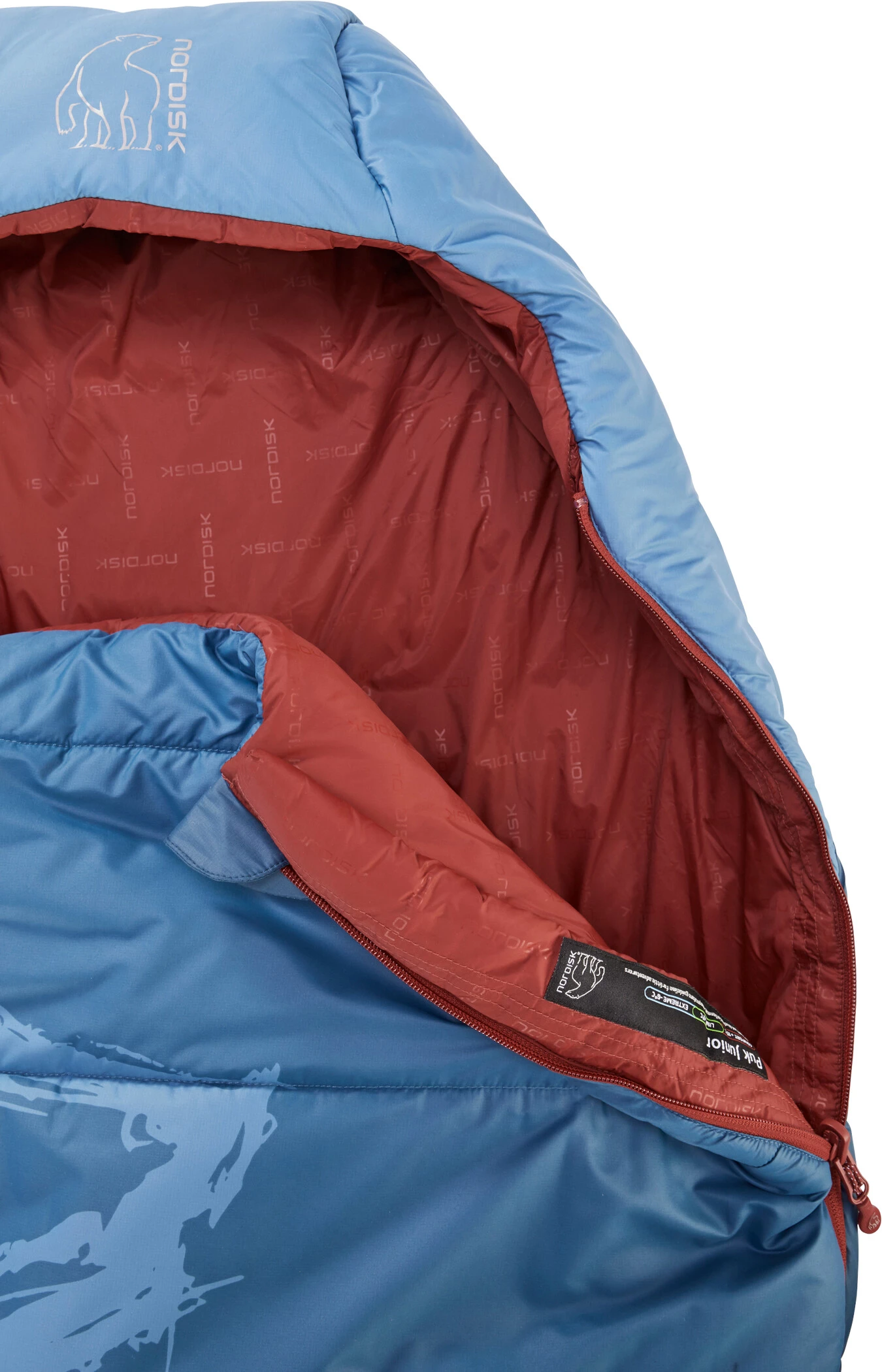Nordisk Puk Junior Sleeping Bag 130-170cm Kids, bleu 7 Nordisk Puk Junior Sleeping Bag 130-170cm Kids, bleu – Image 5