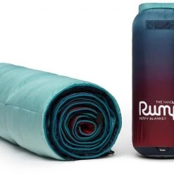 Rumpl Nanoloft Puffy Couverture de survie 1 Personne, bleu/violet -Sacs de couchage Soldes rumpl nanoloft printed blanket 1 person crisp fade 3 1