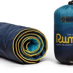 Rumpl Original Puffy Printed Couverture de survie 1 Personne Adolescents, Bleu pétrole/bleu -Sacs de couchage Soldes rumpl original puffy printed blanket 1 person kids junior cascade fade 3
