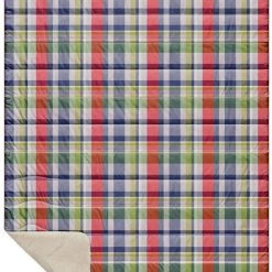 Rumpl Printed Sherpa Flannel Blanket, Multicolore