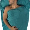 Sea to Summit Coolmax Adaptor Sleeping Bag Liner, Bleu pétrole -Sacs de couchage Soldes sea to summit coolmax adaptor aqua 1