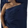 Sea to Summit Premium Cotton Travel Short de cyclisme Traveller avec oreiller, bleu -Sacs de couchage Soldes sea to summit premium cotton travel liner traveller with pillow insert navy blue 1