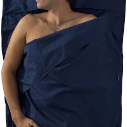 Sea to Summit Premium Cotton Travel Short de cyclisme Traveller avec oreiller, bleu