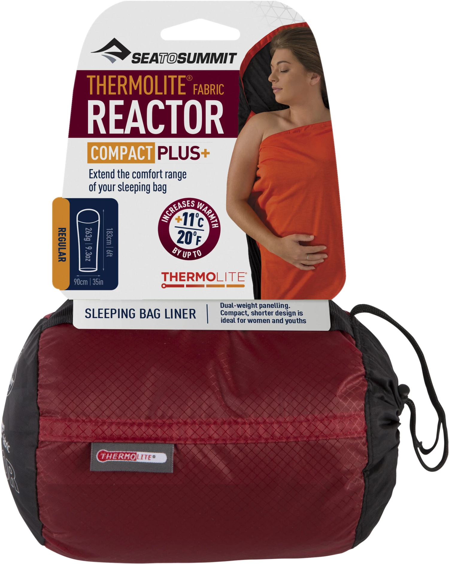 Sea to Summit Thermolite Reactor Compact Plus Short de cyclisme, noir/rouge 6 Sea to Summit Thermolite Reactor Compact Plus Short de cyclisme, noir/rouge – Image 4