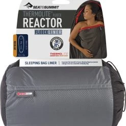 Sea to Summit Thermolite Reactor Fleece Short de cyclisme, gris -Sacs de couchage Soldes sea to summit thermolite reactor fleece liner grey 4
