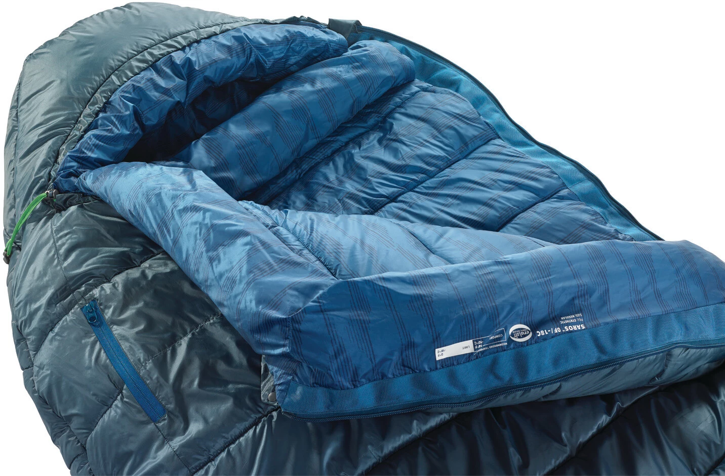Therm-a-Rest Saros -18 Sac de couchage Small, bleu 5 Therm-a-Rest Saros -18 Sac de couchage Small, bleu – Image 3