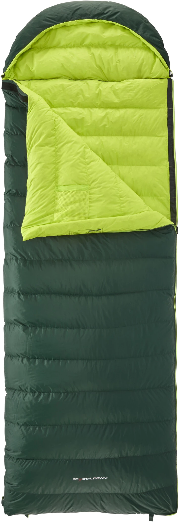 Y by Nordisk Tension Brick 600 Sac de couchage L, noir/vert 5 Y by Nordisk Tension Brick 600 Sac de couchage L, noir/vert – Image 3